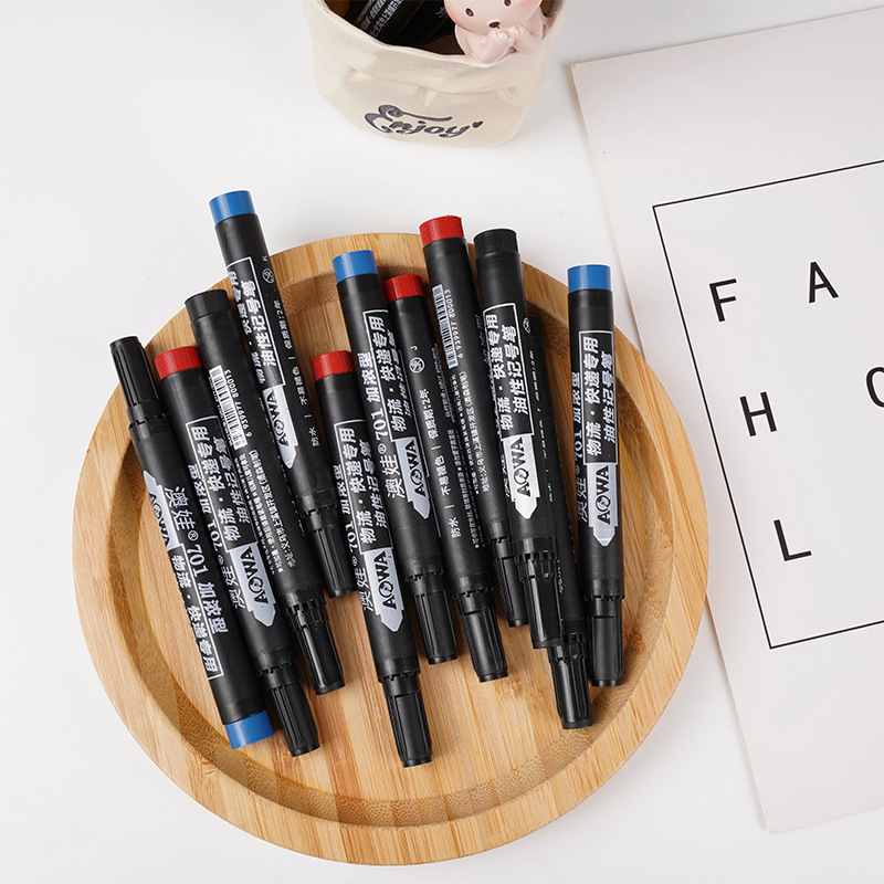 701 marcador de cabeza grande aceitoso concentrado, no se desvanece, no se puede limpiar, bolígrafo a base de aceite de gran capacidad, venta directa de fábrica al por mayor