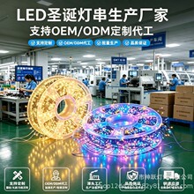 跨境LED圣诞绿线鞭炮灯黑色蜈蚣铜线灯串节日庭院装饰灯圣诞彩灯
