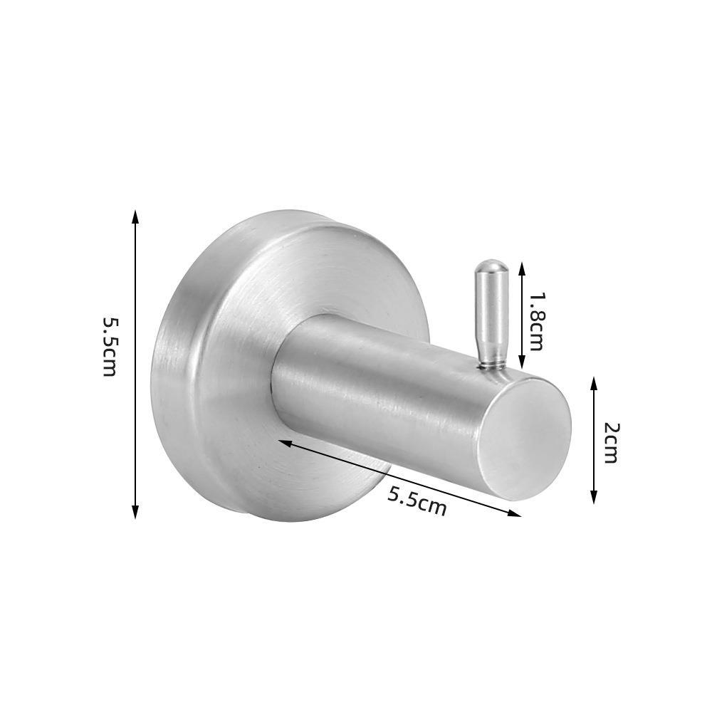 Baño colgante conjunto de acero inoxidable seis piezas toallas toallas barra toallas toallas toallas un gancho anillo conjunto colgante de pared