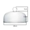 28cm round glass cover (without plate)☆♢