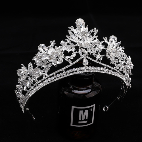Crown tiara European and American luxury fashionable bride wedding dress wedding accessories birthday crown headband