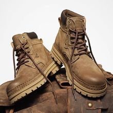 踢不烂大马丁男款英伦高帮靴子大黄靴休闲复古户外工装短靴新款靴