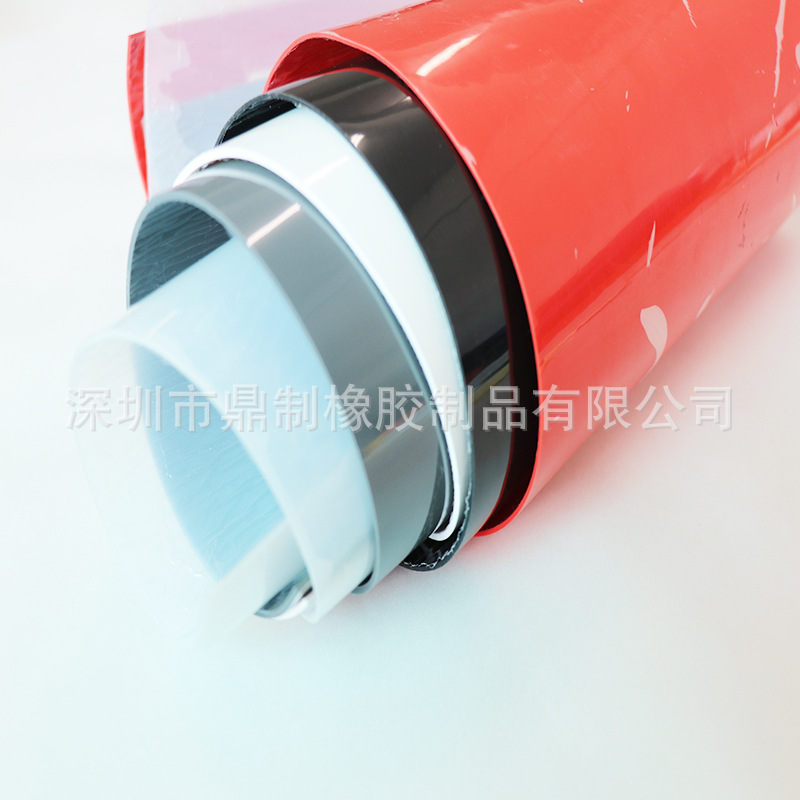 本色乳白色黑色红色灰色耐高温光面磨砂面食品级不同硬度硅胶片