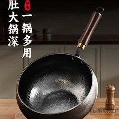 Dabu Zhangqiu 手作り鉄鍋コーティングされた調理鍋家庭用本物の公式旗艦店ノンスティック中華鍋なし本物
