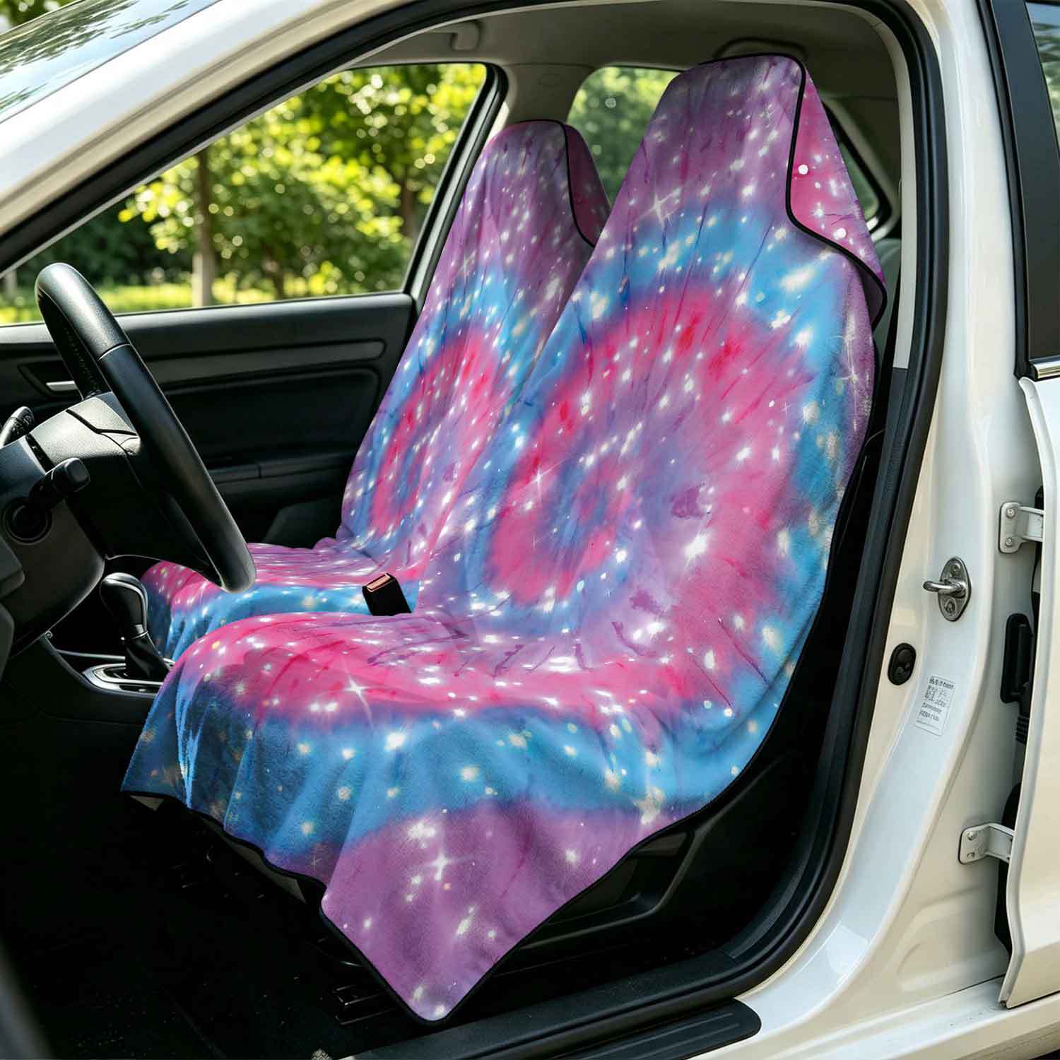 2-piece dual-use car seat cover, ultra-fine fiber, can be used as a beach towel, printed car protective seat cover 6