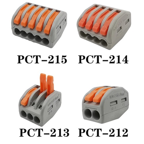 Cross-border boxed terminal block universal fast terminal block PCT-212-213-215 cross-border boxed set