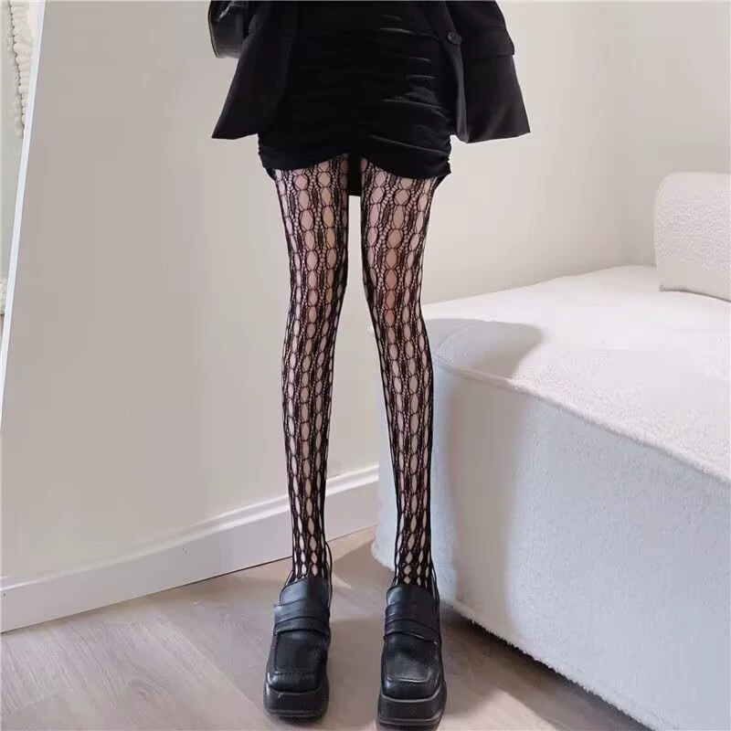 Autumn Retro Thin Tights, Women's Fitted Patterned Pantyhose, Multiple Colors