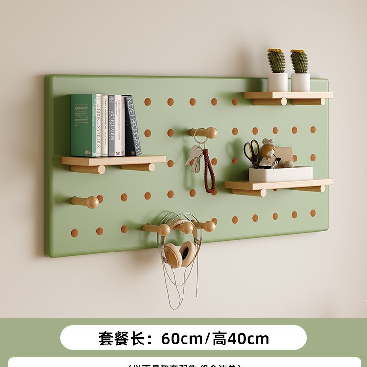 Estante de almacenamiento de paneles de agujeros en pared estante de almacenamiento de pared tablero de mensajes estante de exhibición de fotos estante de decoración