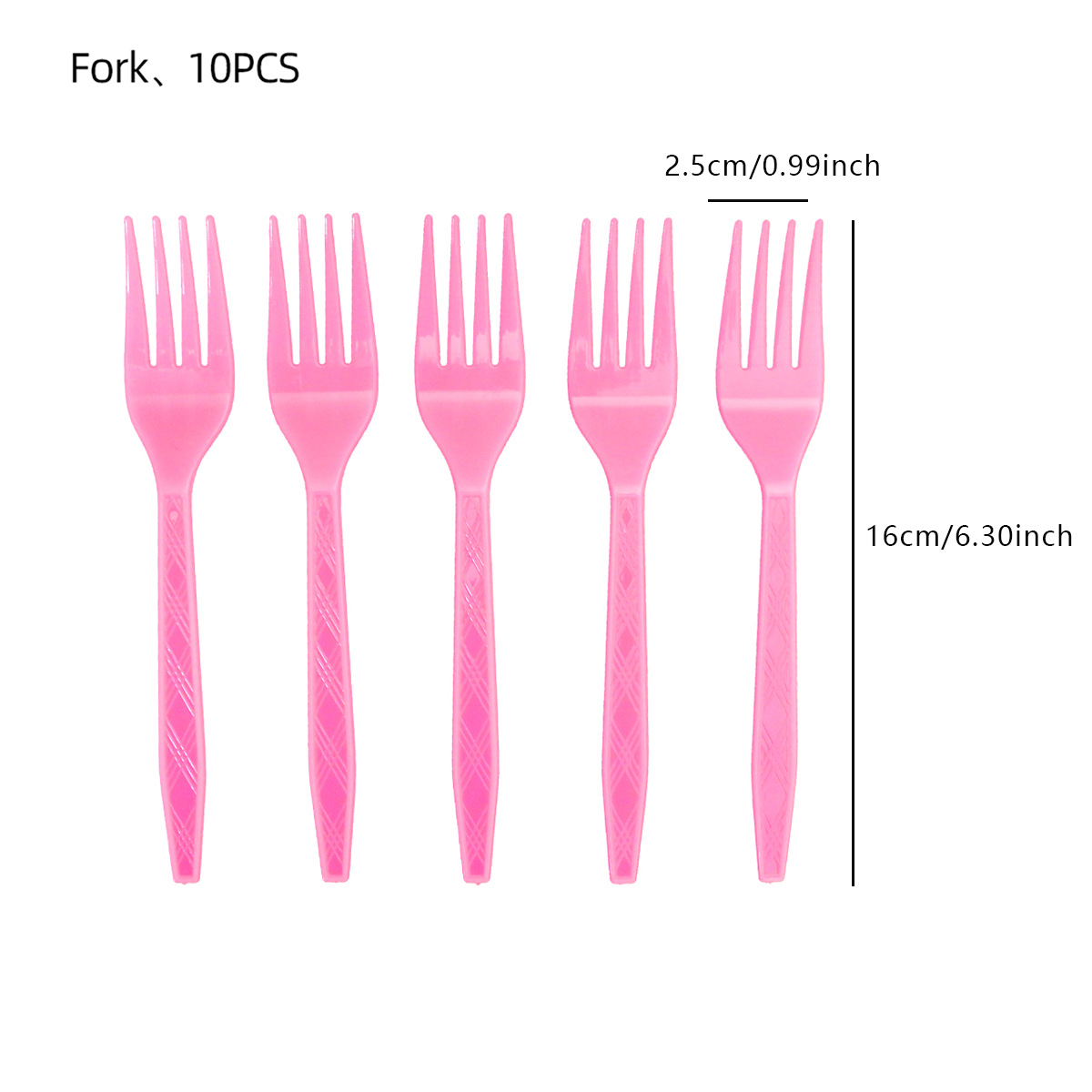 핑크 포크 10pcs