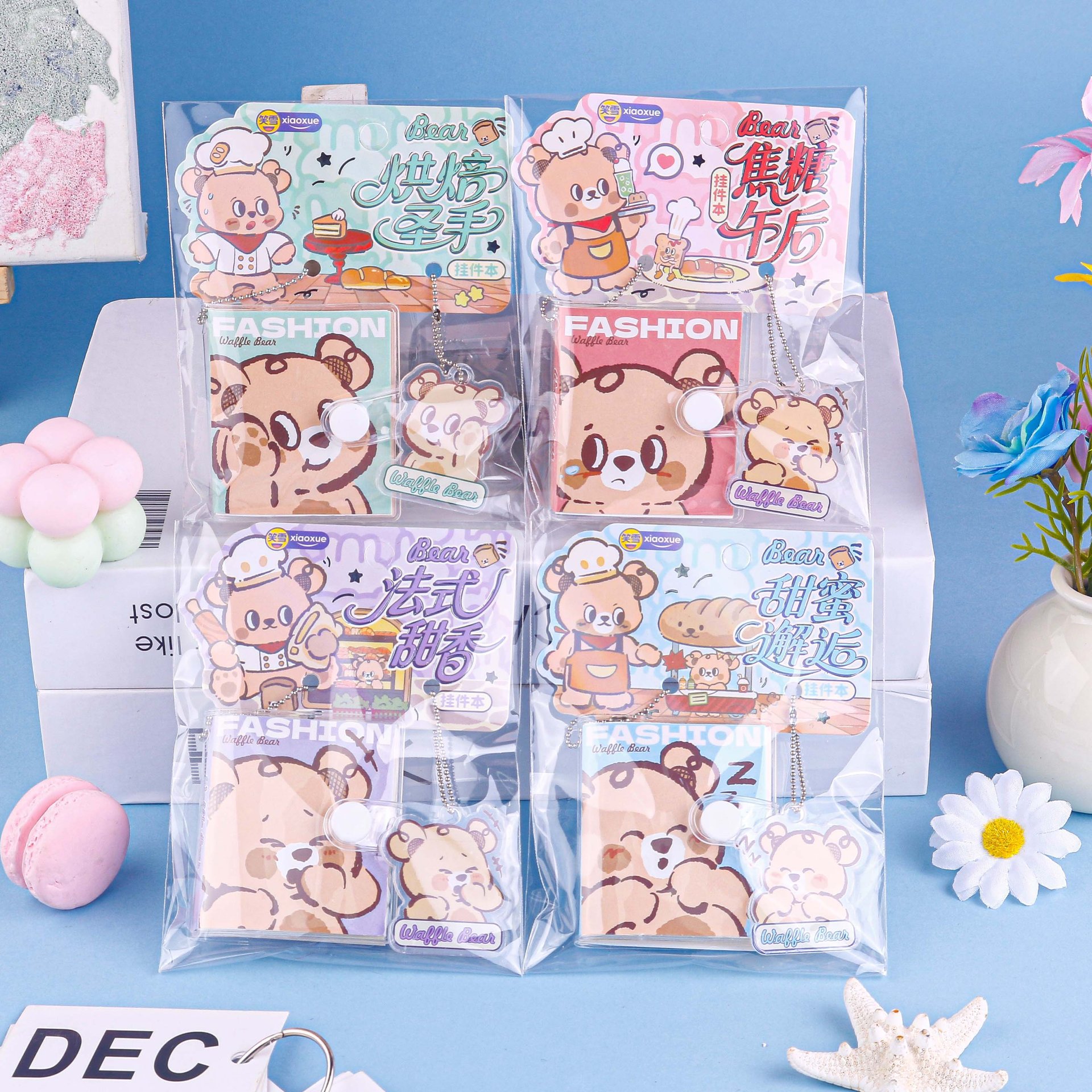 Cuaderno de colgante creativo conjunto de regalos para niños regalos de bolsillo portátil mini cuaderno de notas