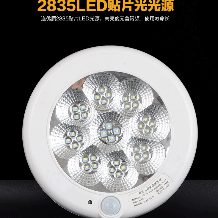 LED physiological induction ceiling light with light music