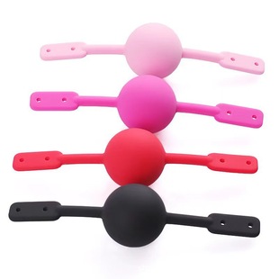 Alternative Fun Silicone Mouth Gag Hollow Design Saliva Crazy Leather Mouth Ball Sm Fun Adult Products