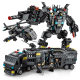 Lele brothers 8577 popular Black Eagle Special Police military series Mecha building blocks assembled boy toy gift box cross-border