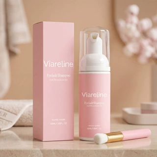 VIARELINE 睫毛清洁护理慕斯 日常温和睫毛清爽卸妆泡沫清洁慕斯