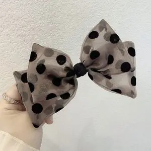 蝴蝶结弹簧夹【咖色】