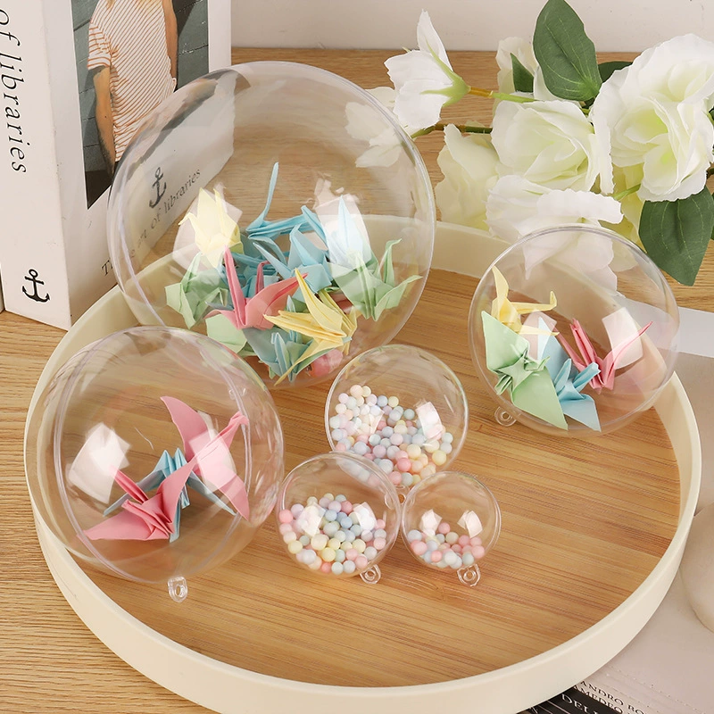 Трансграничный высокий прозрачный шар 5-12 см Рождественский шар украшение окна шар пластиковый шар PS Акриловый Шар Подвесной шар