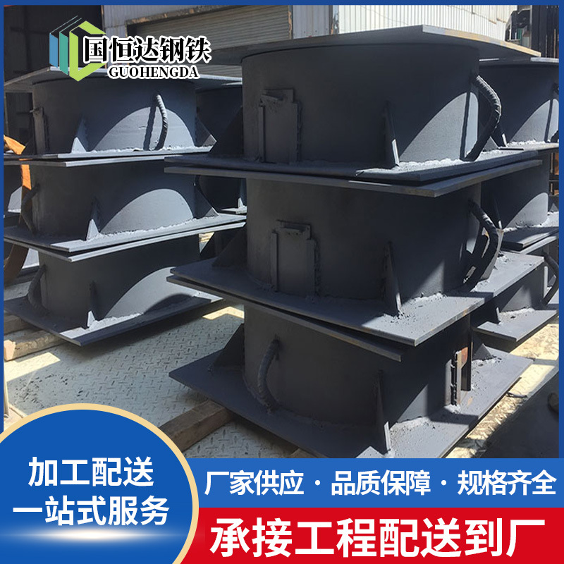 无缝钢管焊接沙箱砂筒式临时支座 广东公路桥梁沙桶支座临时支座
