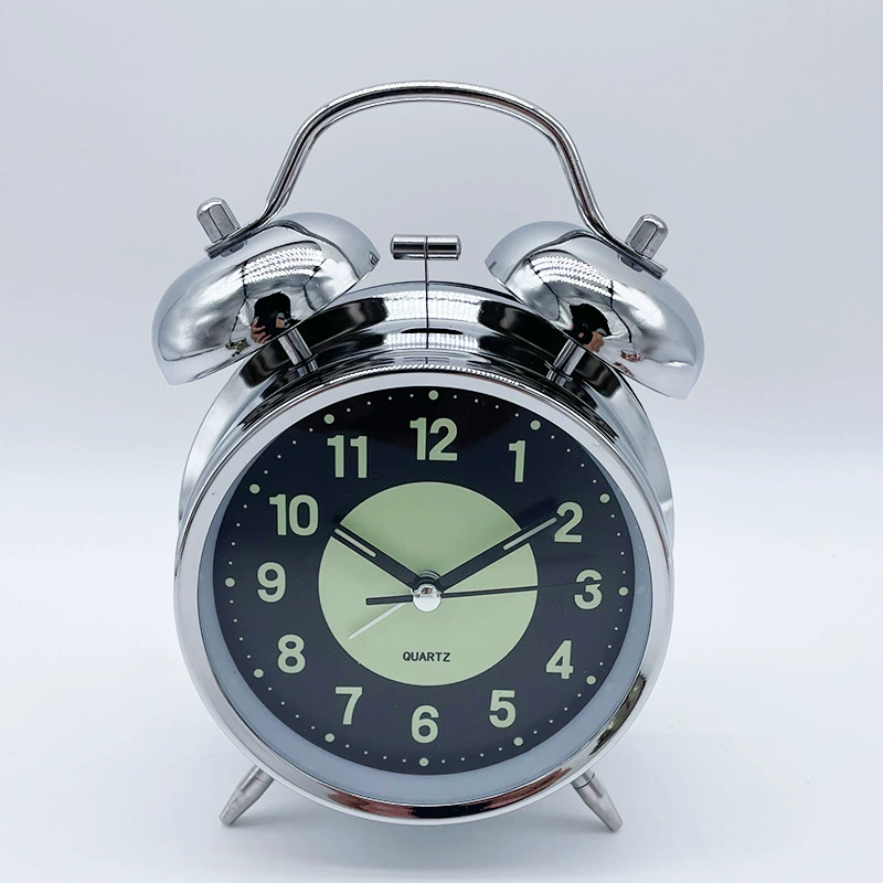 Трансграничные часы для 4-дюймового бесшумного будильника металлический колокольчик Astar подметает часы