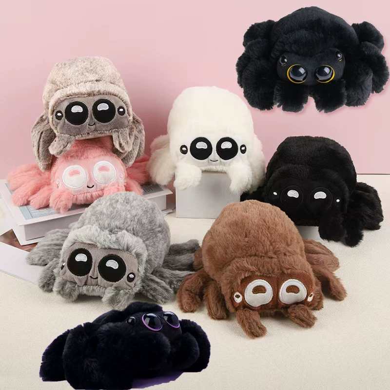 Кросс-бордерная искусственная паук-кукла Лукас паук черно-белый паук плюшевая игрушка кукла