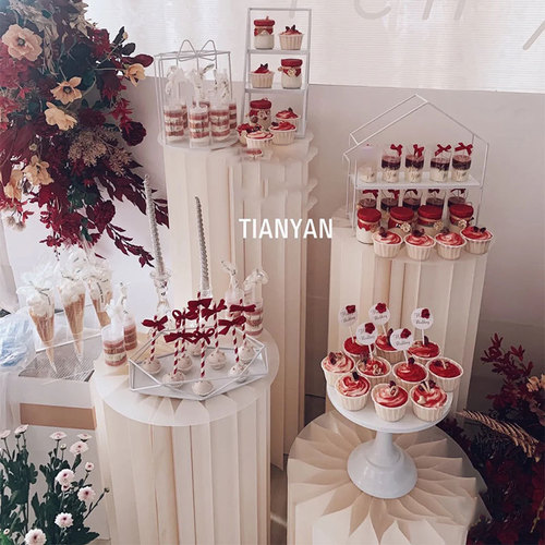 Wholesale 18-cylinder display stand folding paper display cabinet shoe bag shopping mall window island high and low floor-to-ceiling display rack