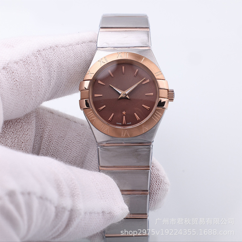 Factory foreign trade wholesale AliExpress European constellation high-end automatic watch brand ladies 28mm quartz watch
