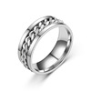 Ring, chain stainless steel, accessory, suitable for import, wholesale