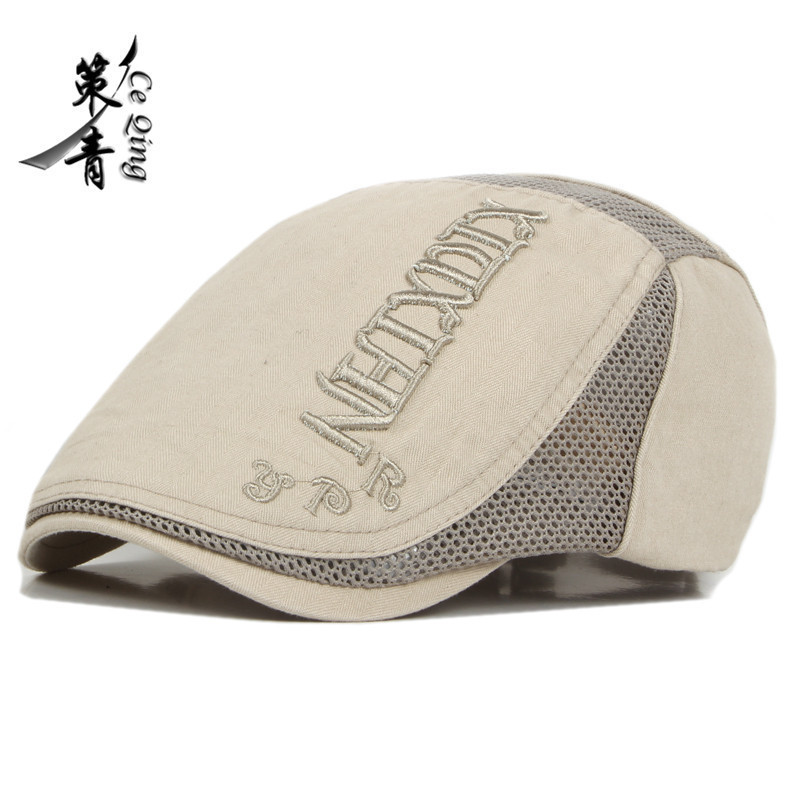 Breathable forward cap for men, outdoor casual hat, sun hat, Korean style, thin spring/summer women's duckbill beret Breathable forward cap for men, outdoor casual hat, sun hat, Korean style, thin spring/summer women's duckbill beret