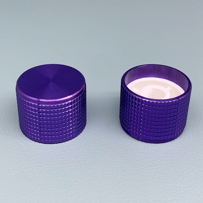 20×15 チェック柄アルミニウム合金ノブキャップ スピードエンコーダポテンショメータ調整キャップ アルミニウム合金ノブ|undefined