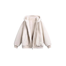 荔枝纹重磅连帽座山雕PU皮外套男女冬季加绒加厚情侣皮衣毛领棉衣