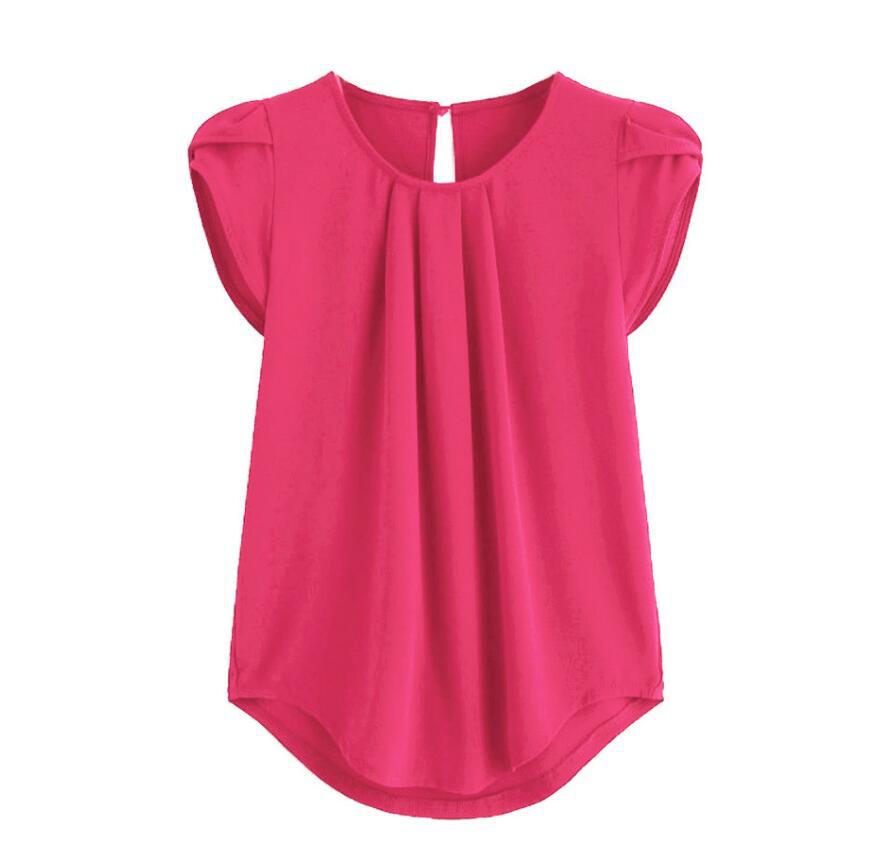 2025 Aliexpress Amazon nueva primavera y verano ropa de mujer Europa y Estados Unidos comercio exterior botones sólidos de manga corta ropa de mujer image 11