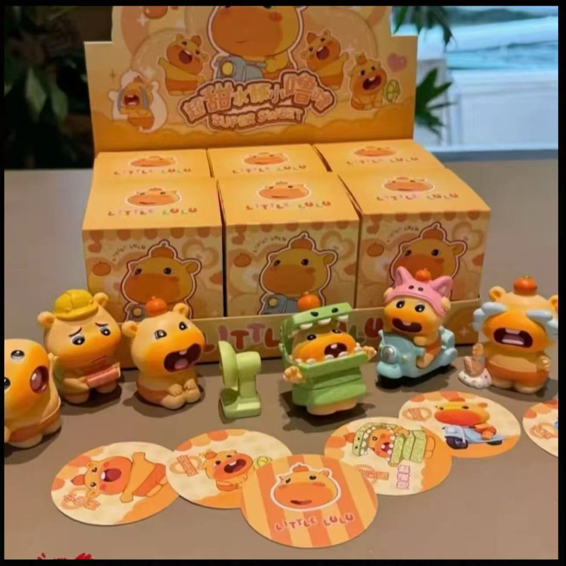 [スーパースイート] 新製品スーパースイートカピバラリトルルルブラインドボックストレンディなおもちゃフィギュアかわいい周辺カピバラクリエイティブカーパック|undefined
