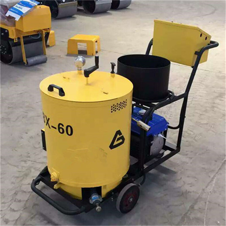 手推式路面灌封机 马路裂缝修补机 60升乳化沥灌缝机