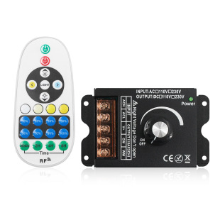 220V Dual Color Temperature Dimmer Wireless Dual Color Temperature Controller High Voltage Knob Dimmer Switch Three-Color Dimming