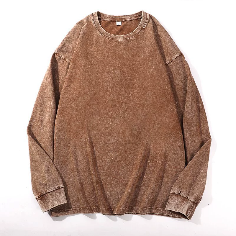 Лонгслив из хлопка, европейский стиль, плотность 230 г, размеры M–XXXL