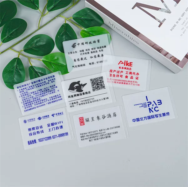 Pvc Matte Cloth Pattern Transparent Bank Card Holder Transparent Id Card Holder Pvc Printing Production Card Holder Wholesale