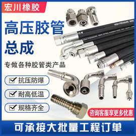 高压胶管总成液压油管总成煤矿用高压油管总成高压钢丝编织胶管