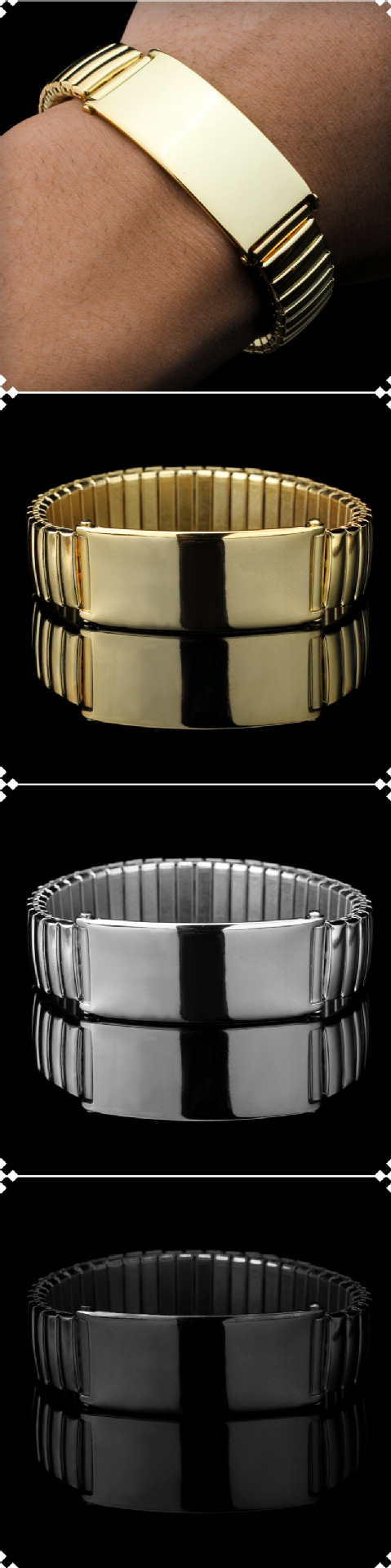 35g Weight Bracelets Classification 1 Piece Quantity Daily Occasion Titanium Steel Material Simple Style Geometric Customization Laser Engraving Titanium Steel Plating Men's Bracelets Men's Chain Bracelets