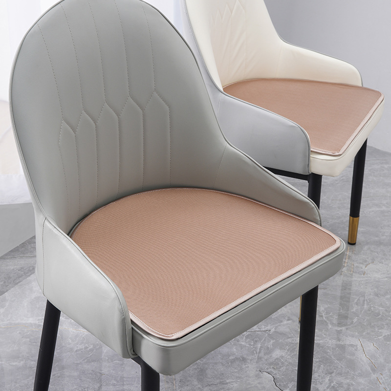 Cojín estera de verano silla de comedor cojín de hielo cojín de silla de verano taburete de lujo ligero transpirable en forma de herradura almohadilla de culata Seda de hielo Nórdico image 9