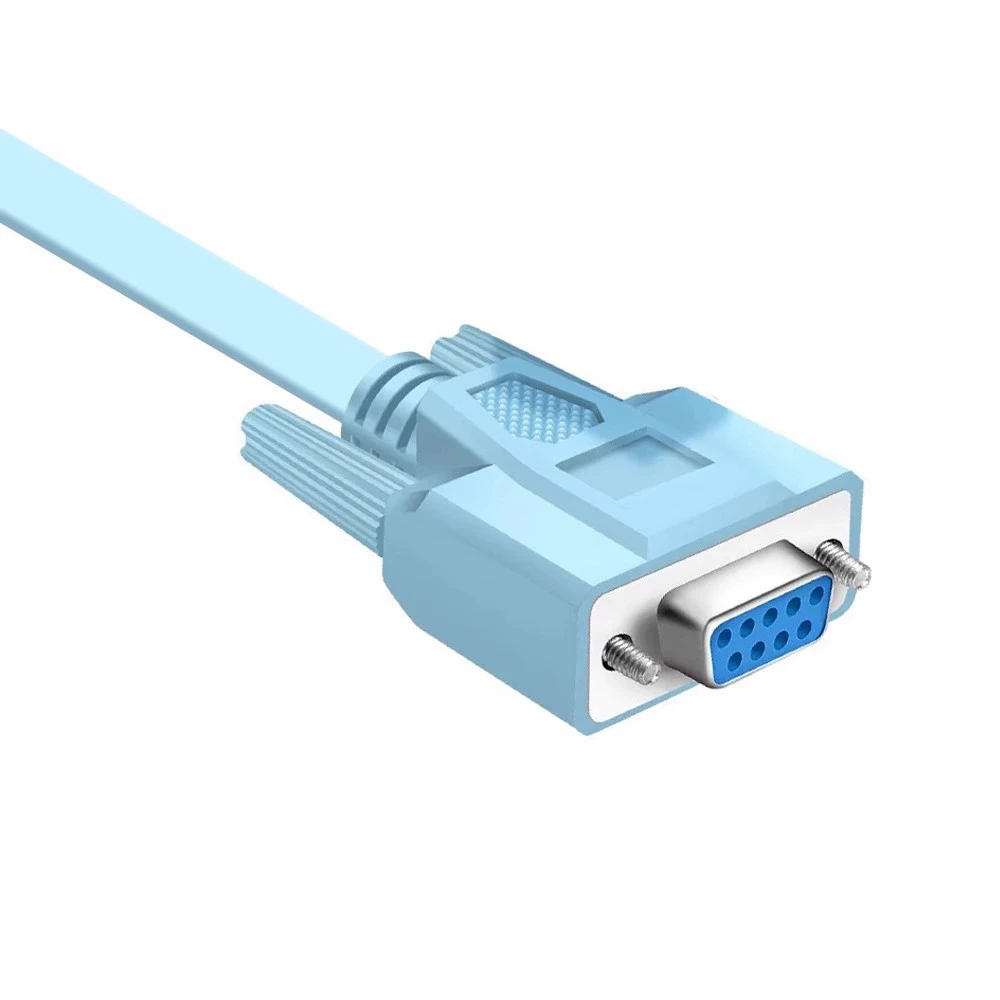 Кабель соединительный RJ45 для ротора RS232, последовательный порт 9-контактный кристалл-коннектор — к консольному порту, подходит для Cisco Huawei
