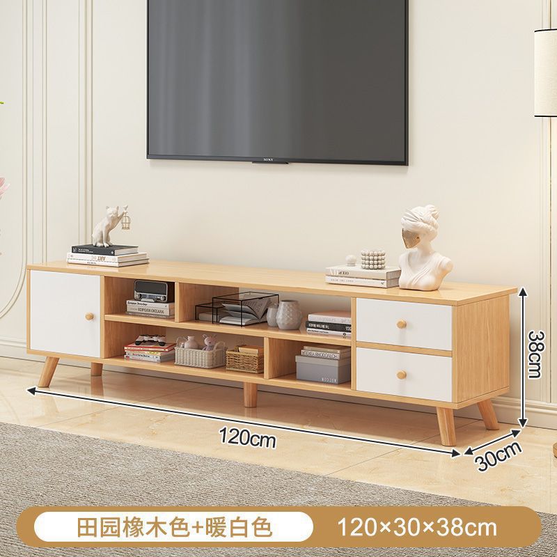 Gabinete de televisión nórdico pequeño tipo de casa sala de estar ligera lujoso moderno simple gabinete de piso de alquiler de casa puede retráctil gabinete de televisión