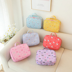 Cartoon white dog Kurome waterproof cosmetic bag travel storage toiletry bag scrub bag skin care product storage bag