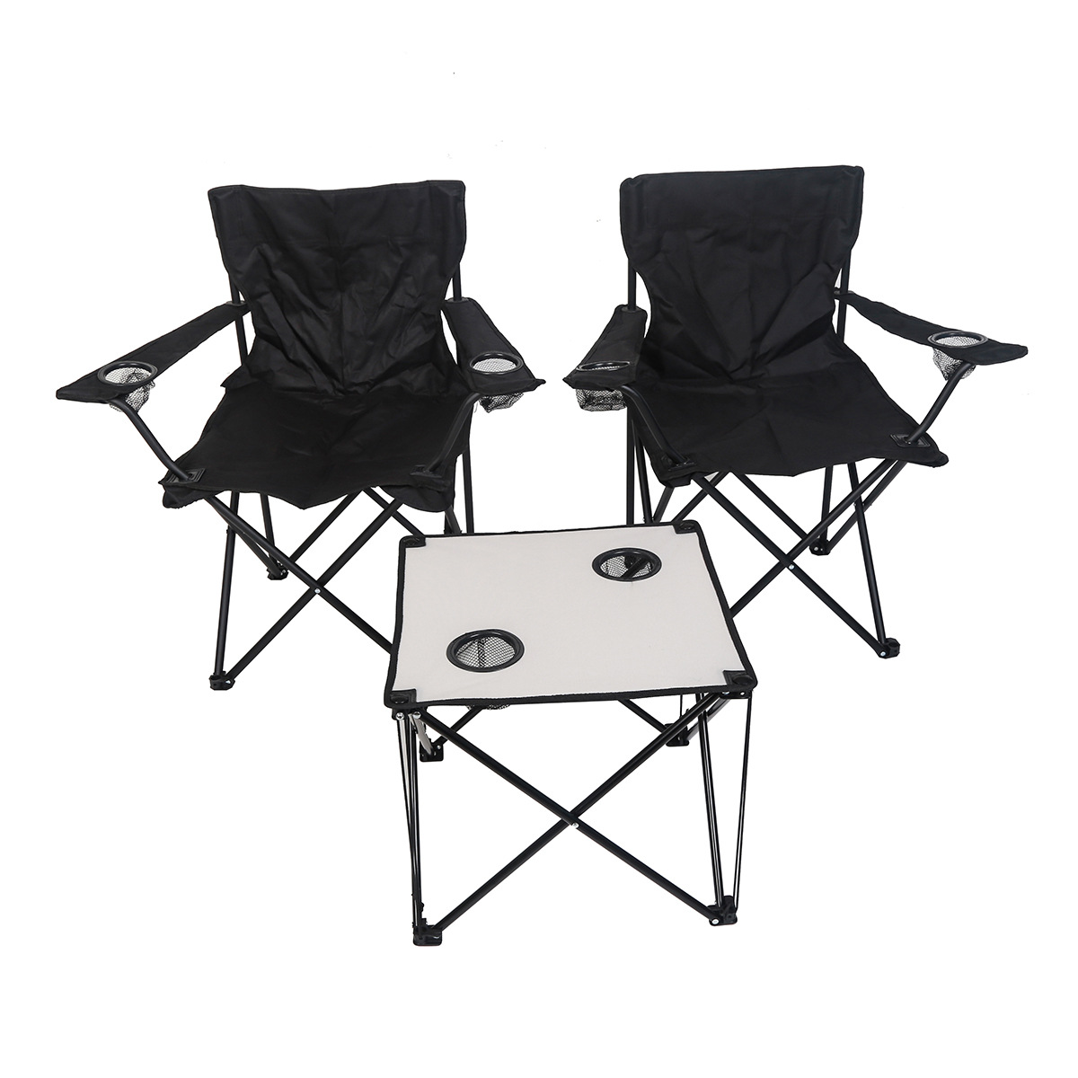 Transfronterizos portátiles de almacenamiento mesas y sillas plegables al aire libre acampando ocio sillón fácil de almacenar mesa y sillas de viaje de picnic