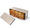 Rectangular gold ripple belt lid with earth boxes with bread vomit box mold baking tool