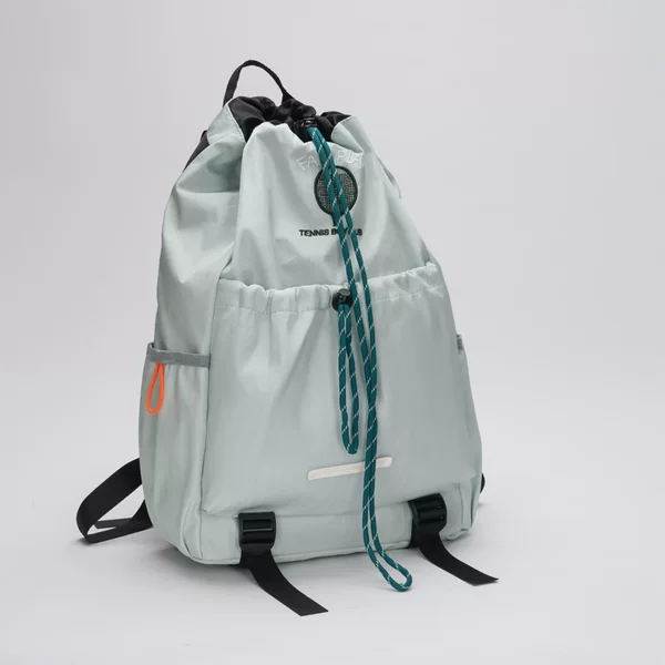 Badminton Bag Drawstring Bag University Women's New Nylon Cloth Large Capacity Backpack Student Mountain Climbing Ride Backpack
