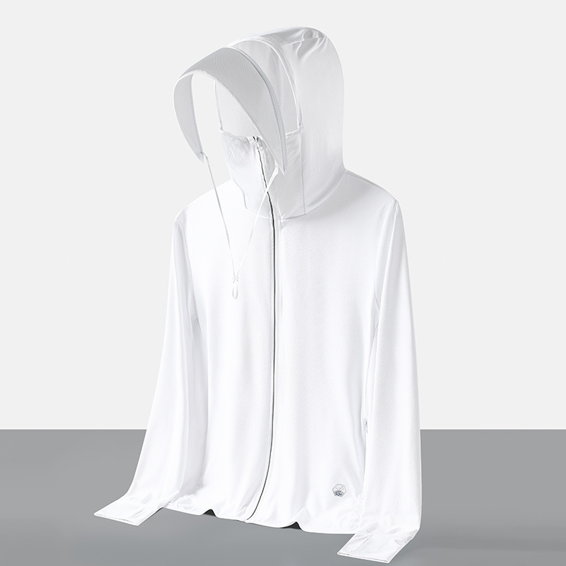 Gran sombrero de brida ropa de protección solar personalizada parejas de verano chaqueta de verano publicidad de ropa de piel impresa logotipo