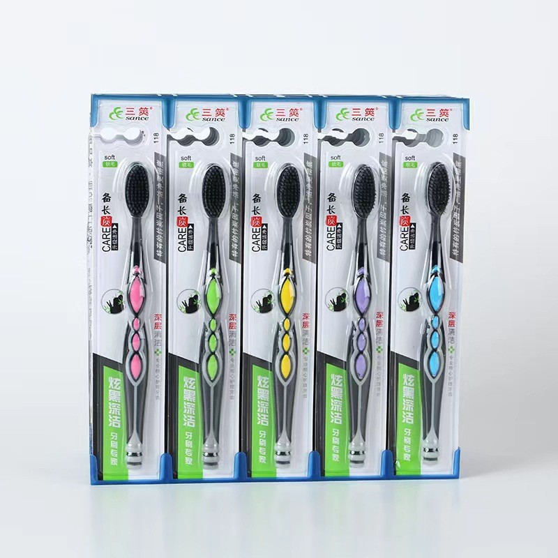 46 cepillo de dientes de cabello duro - 1 cepillo de dientes de cabello blando para hombres limpio espiral especial Yiwu productos al por mayor