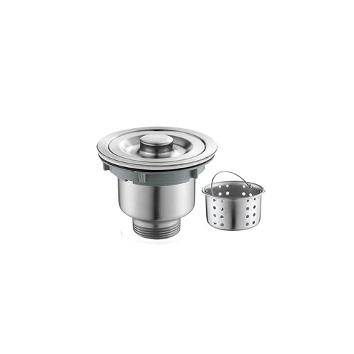 Kitchen sink stainless steel drain pipe set, 110, leak-proof plug drainage accessories