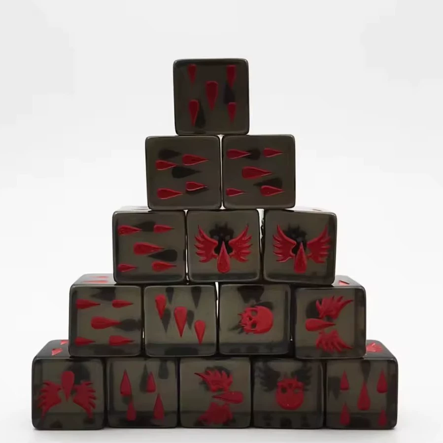 Игра настольная Warhammer 40k Blood Angels Sanguinius Dice темнота Темные Ангелы Кровавые Ангелы 16 мм