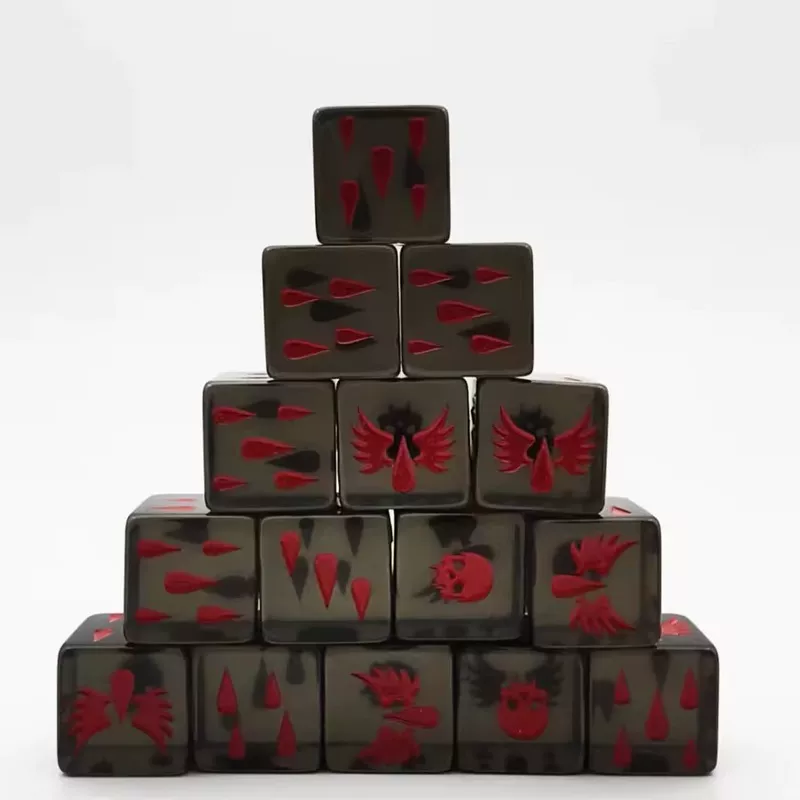 Игра настольная Warhammer 40k Blood Angels Sanguinius Dice темнота Темные Ангелы Кровавые Ангелы 16 мм