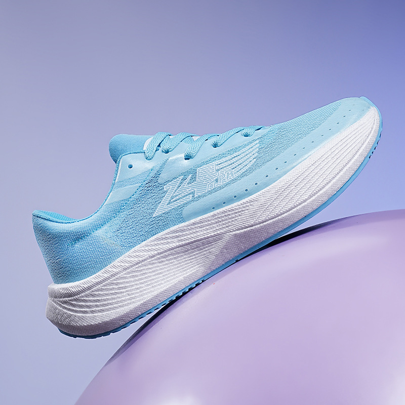 Guochao palomitas de maíz ultra ligero transpirable amortiguador rebote profesional zapatillas de carrera de maratón para hombres y mujeres zapatillas deportivas de carreras de estudiantes